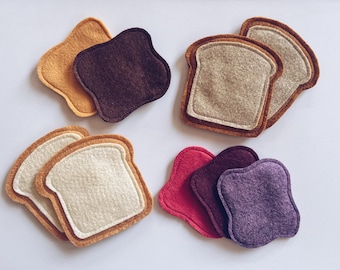 Felt Sandwich Peanut Butter and Jelly | Childrens Play Food|Felt Food for Kids | Play Food | Felt Play Food | Pretend Play Food