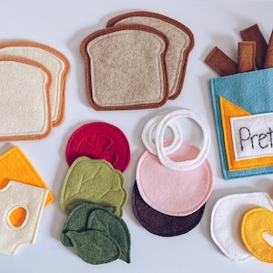 Felt Sandwich | Play Food Set | Build Your Own Sandwich |Felt Food for Kids | Handmade Play Food | Play Kitchen Food | Play Food for Toddler