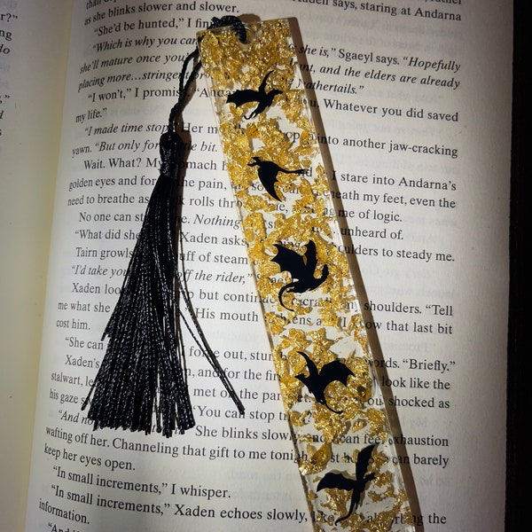 Dragon Silhouette Bookmark