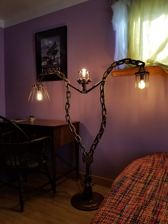 Steampunk Hysteria Floor Lamp Handmade Etsy