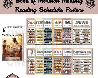Ven Sígueme 2024 carteles Libro de Mormón carpeta divisores, tarjetas de calendario SUD, páginas para colorear CFM, tablón de anuncios primario