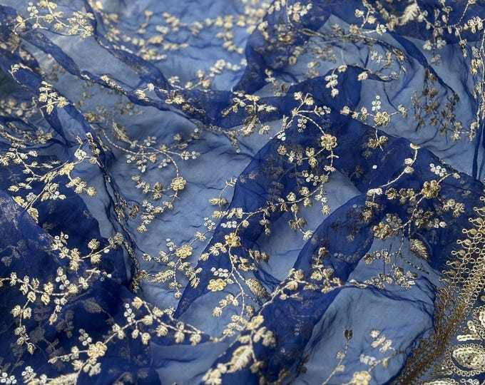 Golden Net Embellished Dupattas