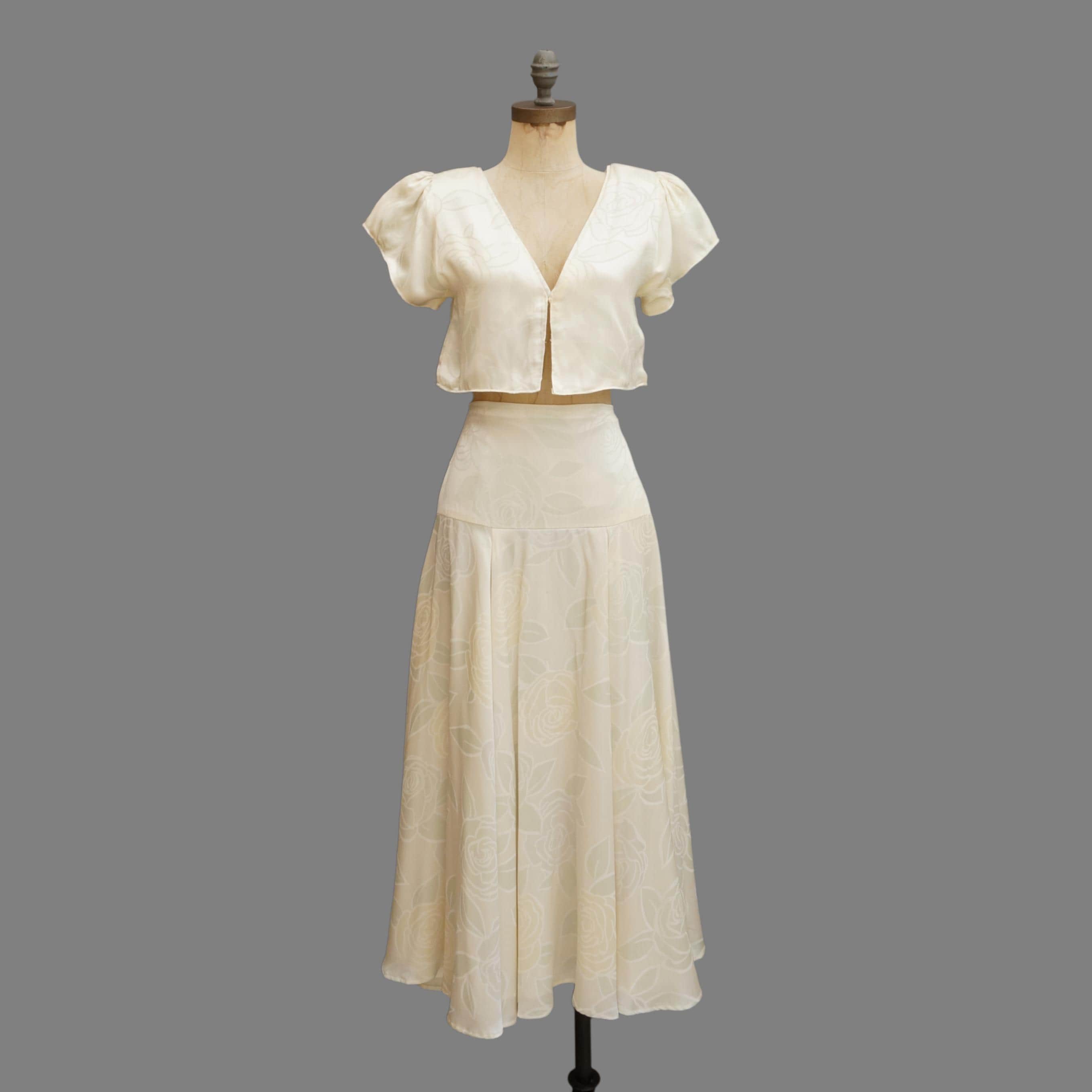 Cream Drop Waist Dress - Etsy