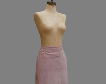 y2k TopShop violett-pinker Wildleder Minirock, Size Small