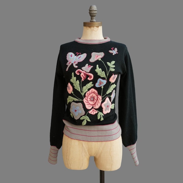 Winter's Butterflies Sweater