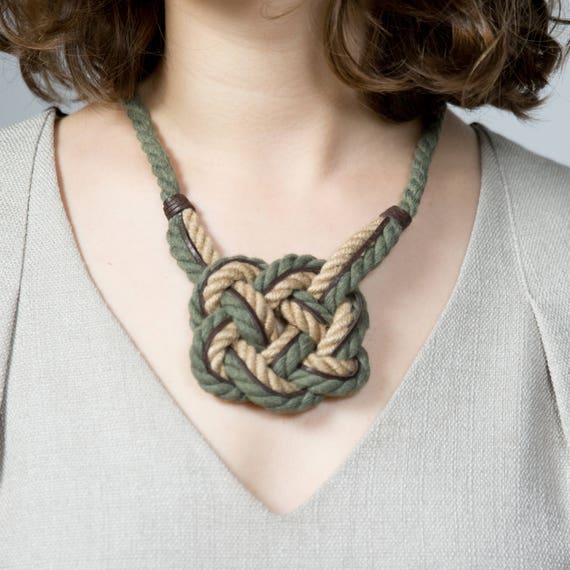 Woven hotsell rope necklace