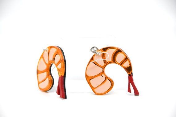prawn earrings