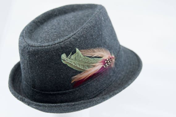 fedora hat with feather
