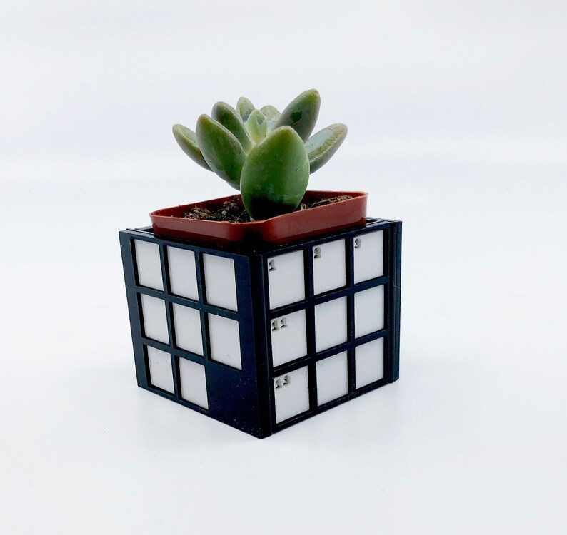 Crossword Planter Crossword Container Cute Desk Organization Etsy