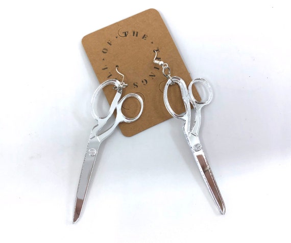 Scissor Earrings, Scissors, Crafty Earrings, Sewing Stitching, Scissor Pendant, Scissor Jewelry, Craft Jewelry, Gifts for Crafters