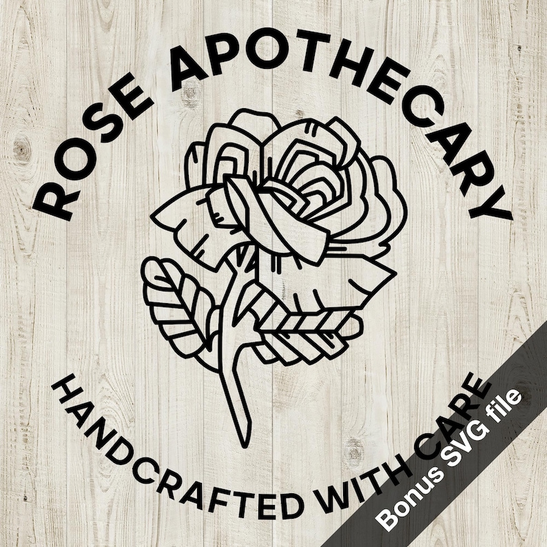 Schitt's Creek Rose Apothecary SVG – Cricut & Silhouette Cut Files (Digital Download) image 3