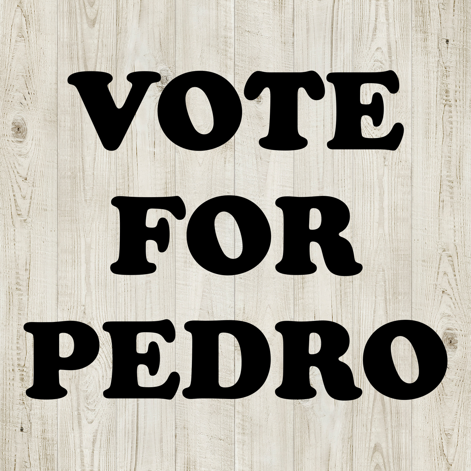 DIRTYRAGZ Men's Vote for Pedro T-Shirt, Napoleon Dynamite Costume Graphic Tee Shirt from