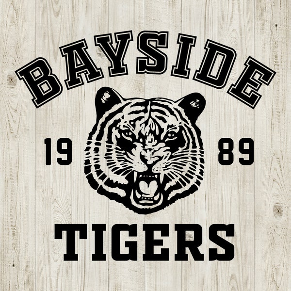 Saved by the Bell SVG Bayside Tigers - Cut Files for Cricut and Silhouette - Instant Download