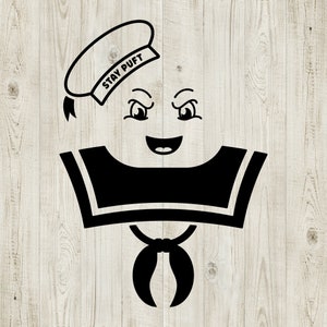 Ghostbusters SVG Stay Puft Marshmallow Man - Cut Files for Cricut and Silhouette - Instant Download