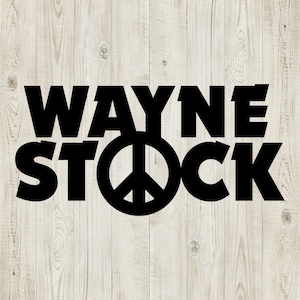 Wayne&#39;s World Waynestock SVG - Cut-bestanden voor Cricut en Silhouette - Instant Download