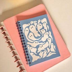 Ghosts, Spiral Notebook, A5, dotted