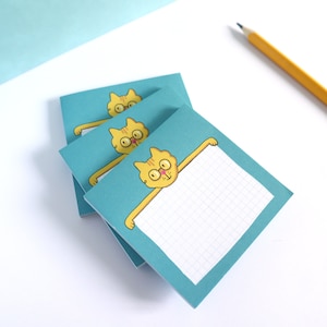 Cat, Sticky Notes, Fun Cat, desk notepad