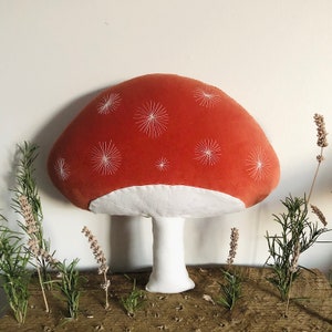 Small Star Agaric Mushroom in Rust Velvet