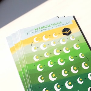 Caravan Fasting Tracker for Kids - Ramadan Item (by Halo Kits Islamic Gifts)