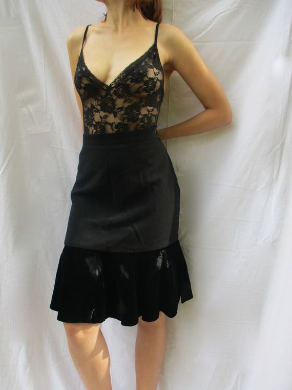 Vintage Valentino black skirt