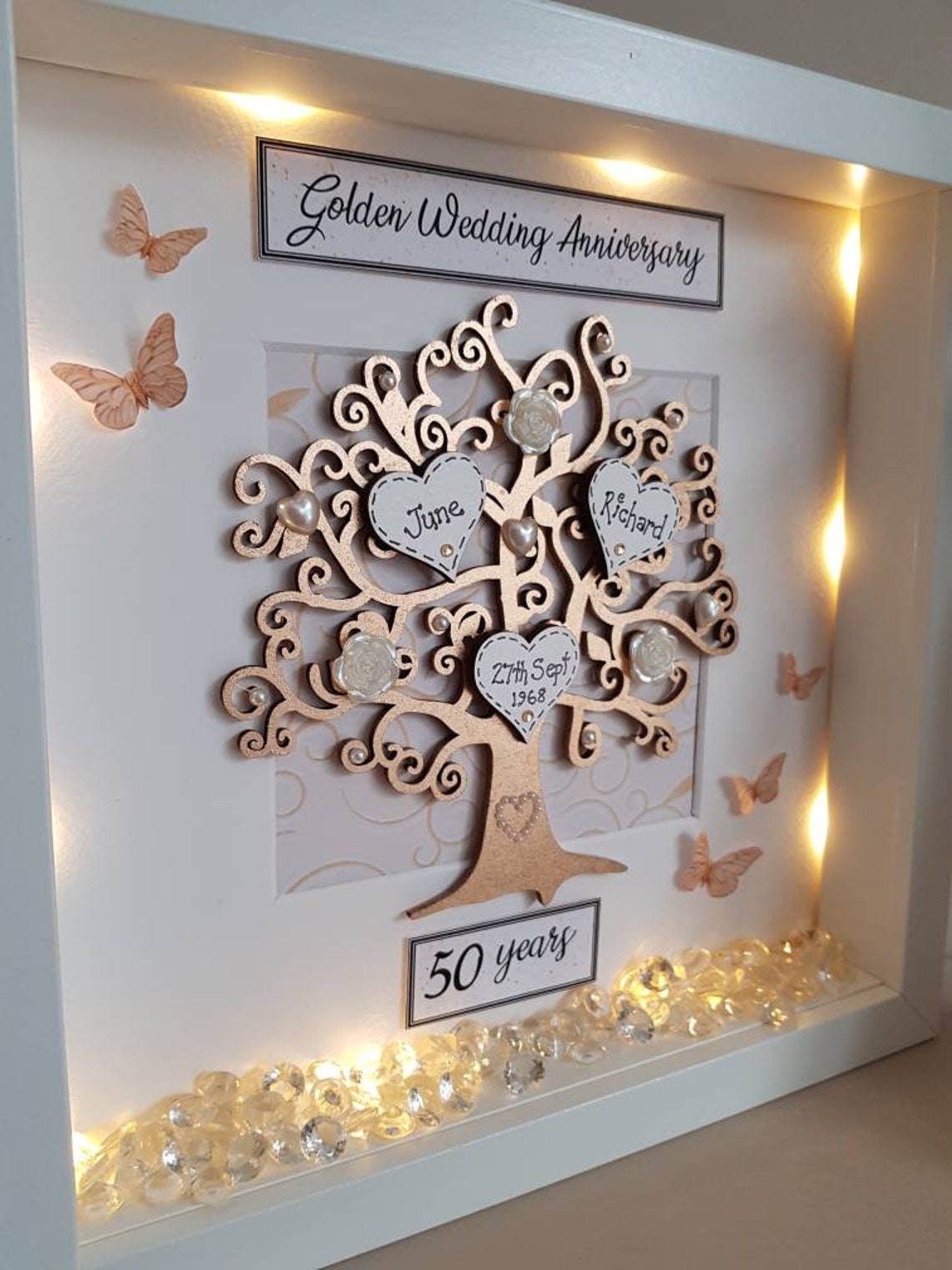 Golden Wedding Gift Etsy