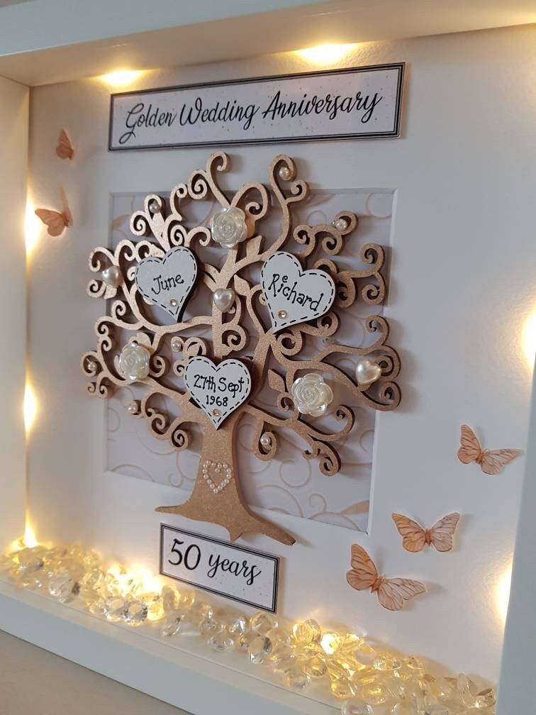 Golden Wedding Gift Etsy