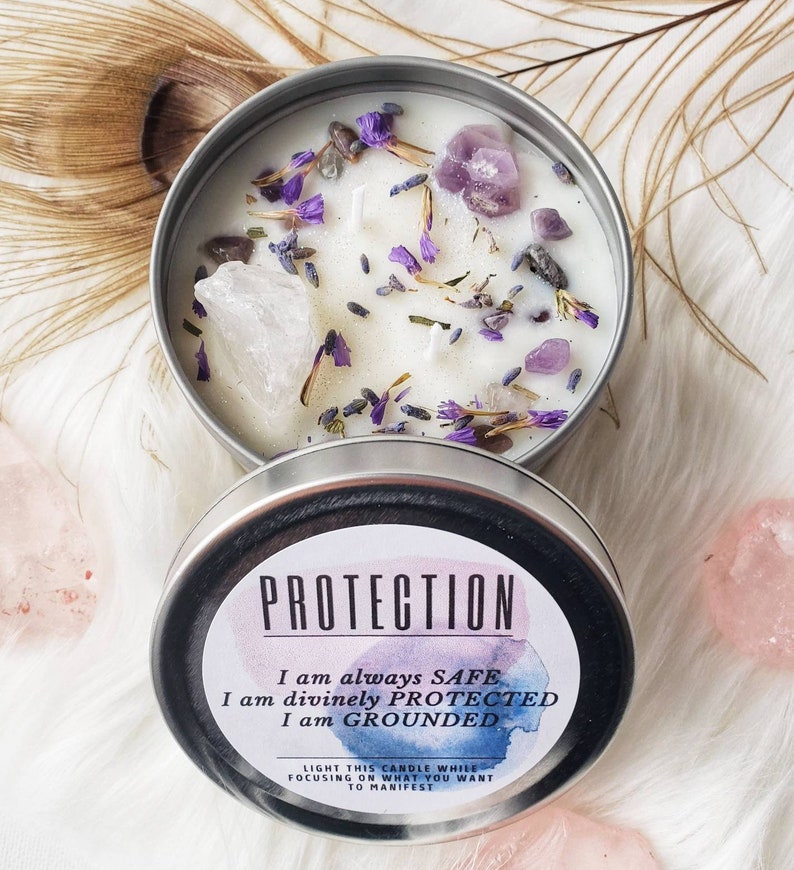PROTECTION Candles for Spell and Intention Candle. Spiritual Etsy