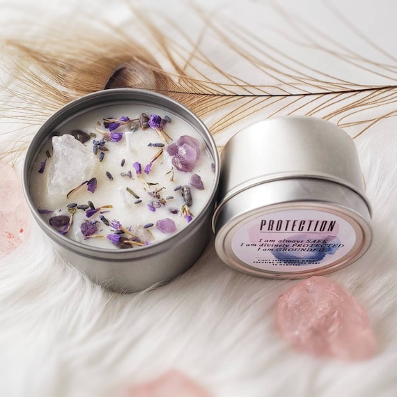 PROTECTION candles for spell and intention candle. Spiritual Etsy