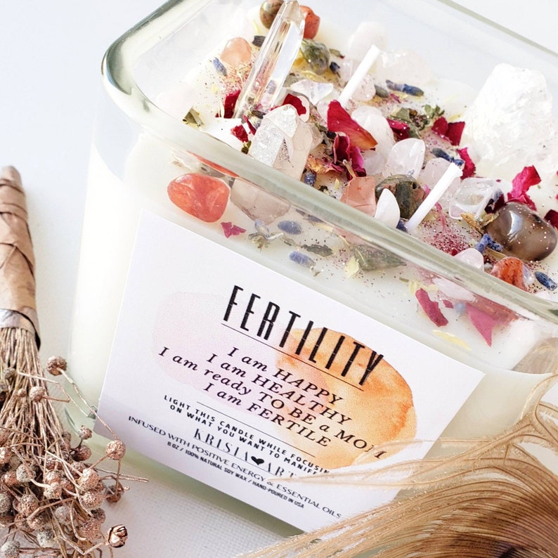 FERTILITY spell candle for pregnancy. Unique meditation Etsy