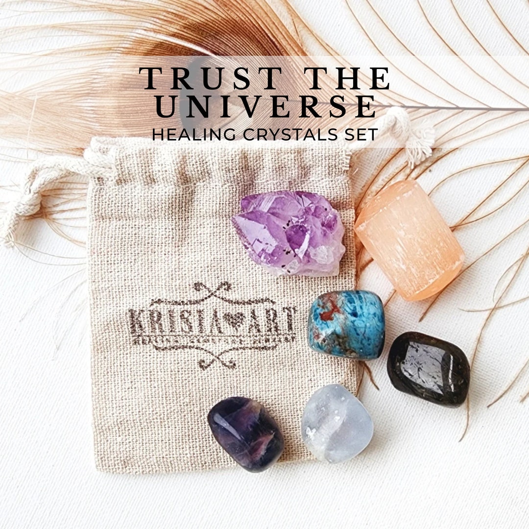 TRUST THE UNIVERSE Crystal Set for Manifesting Dreams Meditation ...