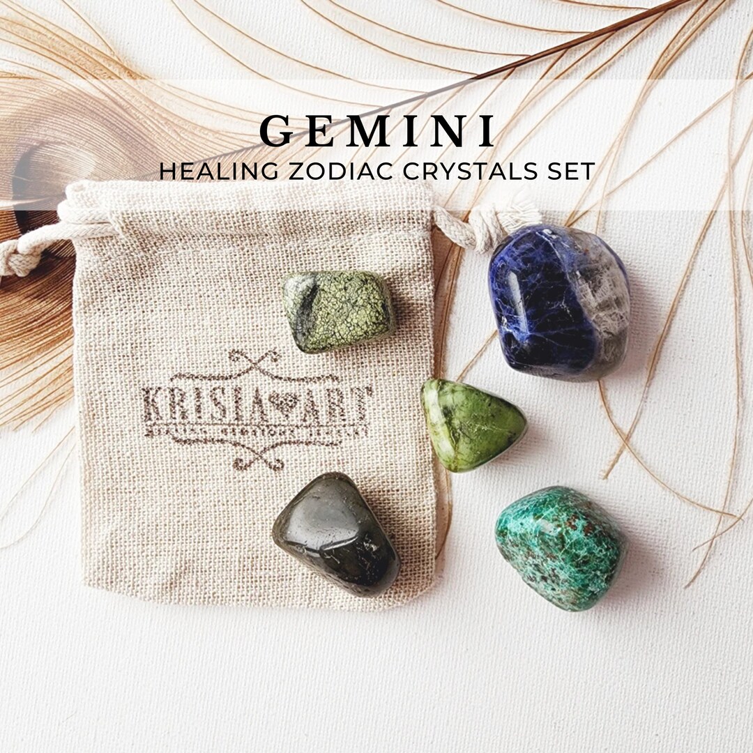 GEMINI Crystal Set, Astrology Crystals Healing, Zodiac Crystal Sets for ...