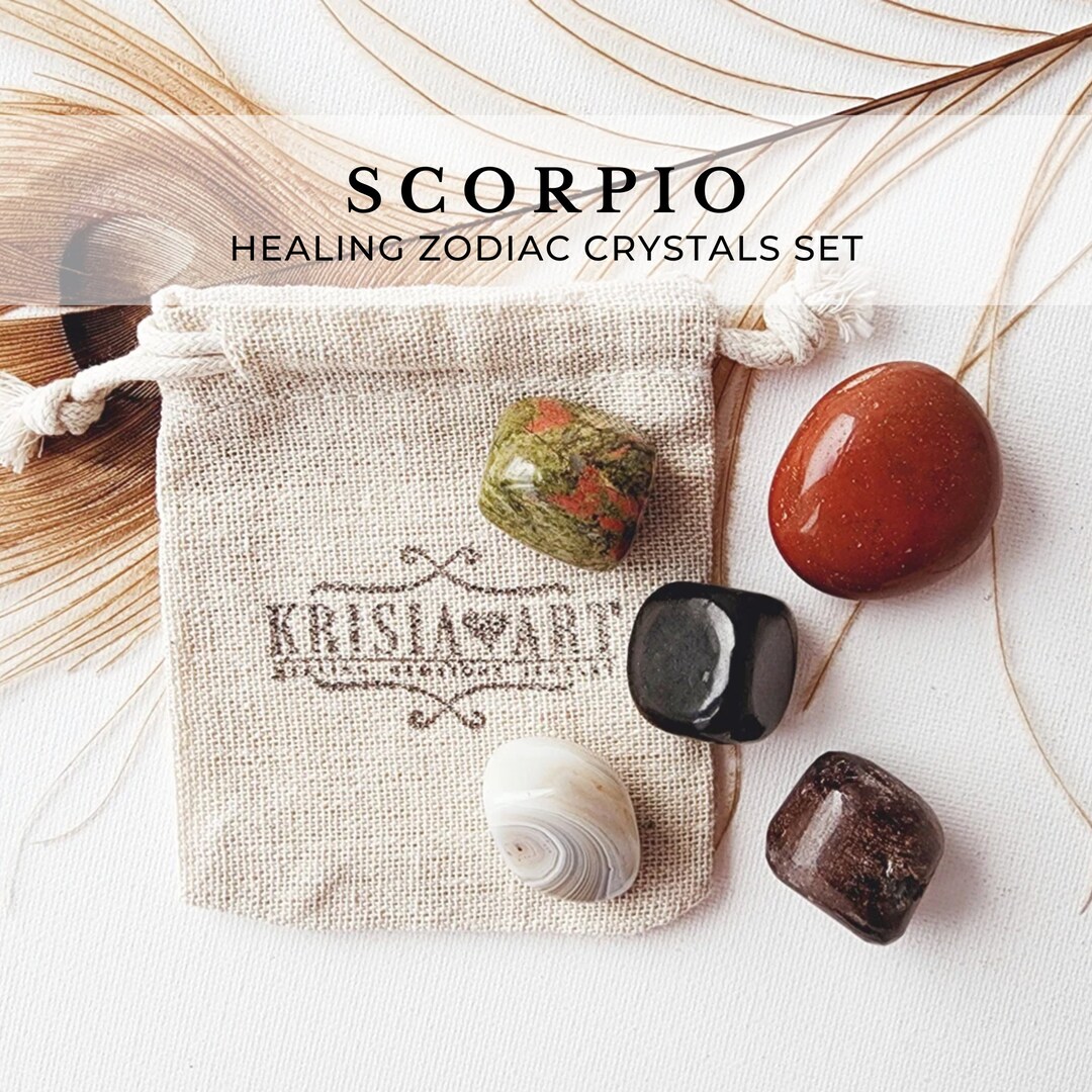 SCORPIO Crystal Set, Astrology Crystals Healing, Zodiac Crystal Sets ...