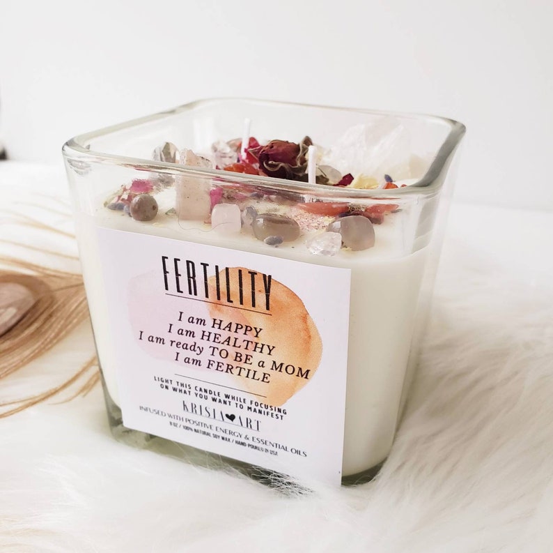 FERTILITY spell candle for pregnancy. Unique meditation Etsy