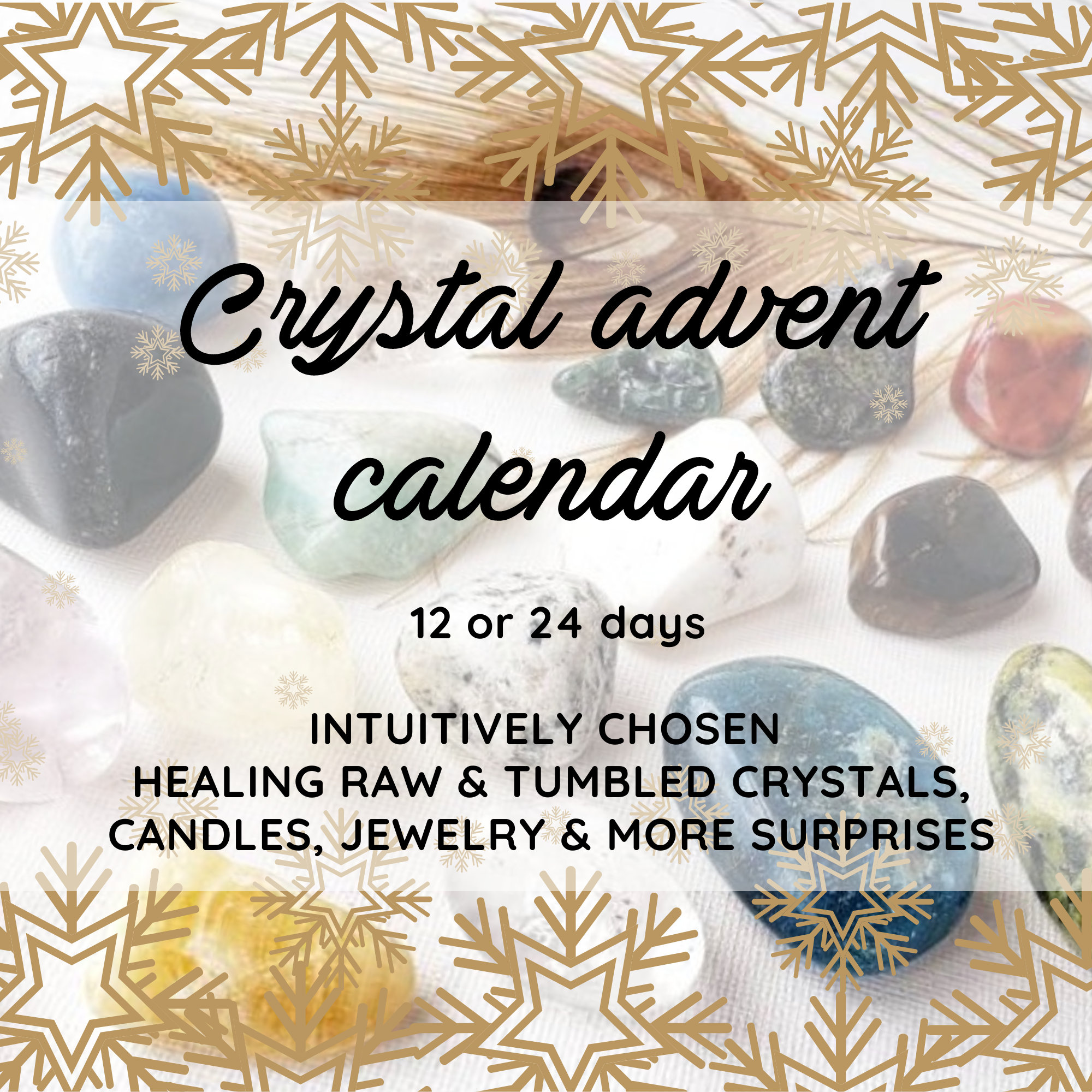 Home Décor Crystal Advent Calendar Rocks Crystal and Mineral Kit for
