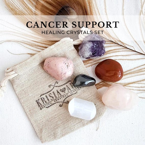 CANCER SUPPORT Crystal Set for Calming Meditation During Cancer Treatment,  Chemotherapy, Chemo Recovery. Get Well Soon Gift Thinking of You - Etsy