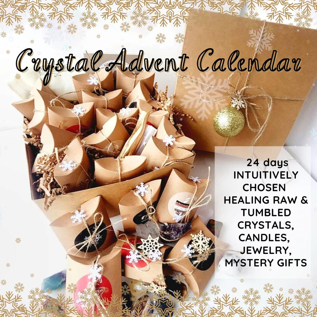 CRYSTAL Advent Calendar Kit for Adults for 24 or 12 Days of Christmas ...