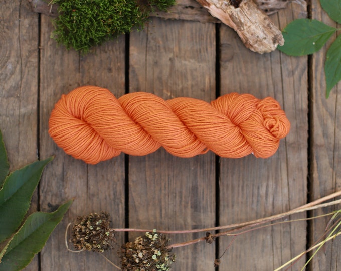 DK Merino Wolle handgefärbt, orange