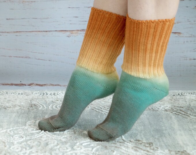 Socks hand dyed