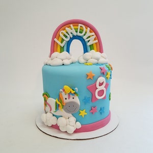 Rainbow Name Cake Topper