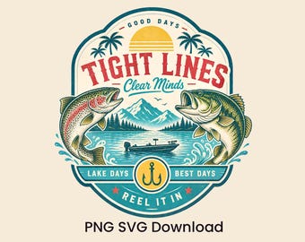 Diseño de camiseta PNG SVG de pesca en agua dulce, trucha, lubina, gráfico con eslogan de texto para artesanos que crean regalos para pescadores (descarga instantánea).