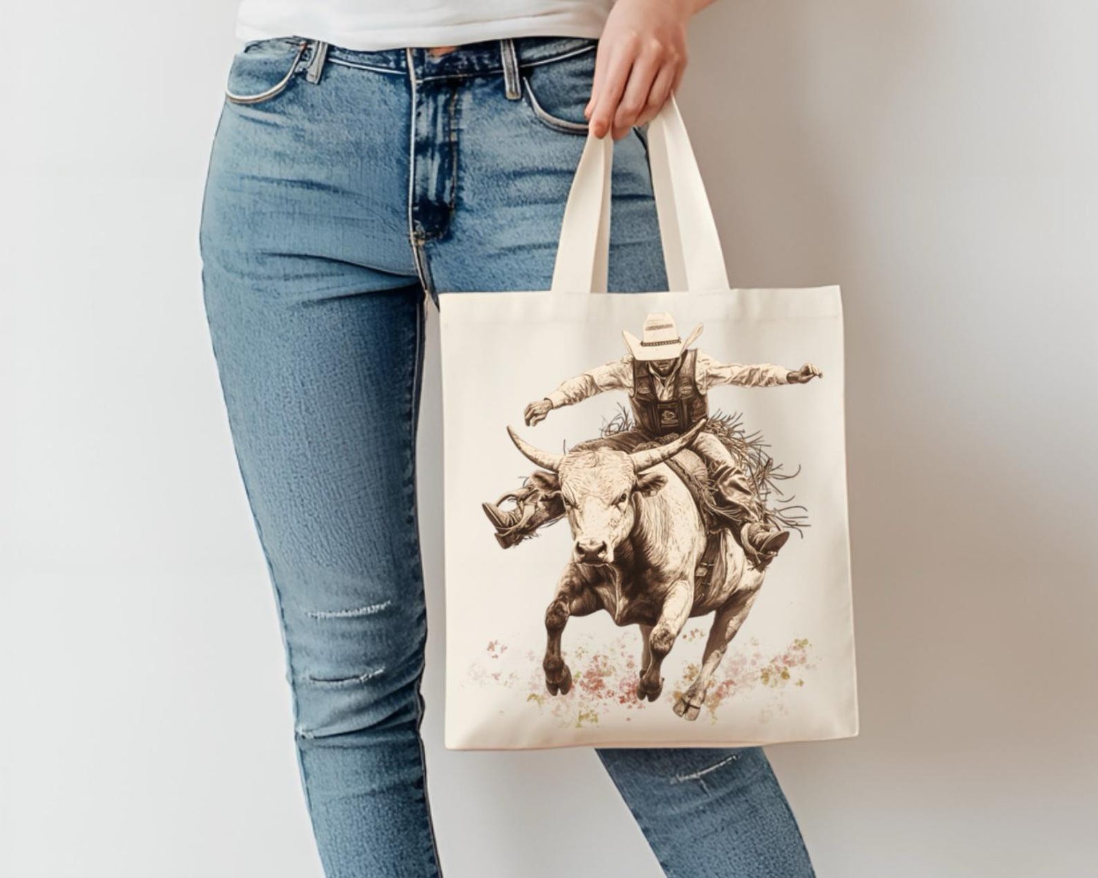 Western Rodeo Cowboy Bull Rider Clipart PNG Realistic Drawing ...