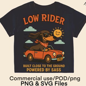 Dachshund Driving Car PNG TShirt Sublimation Graphic Ears Flapping Sunglasses Clipart Image Cartoon SVG Design Instant Digital Download File