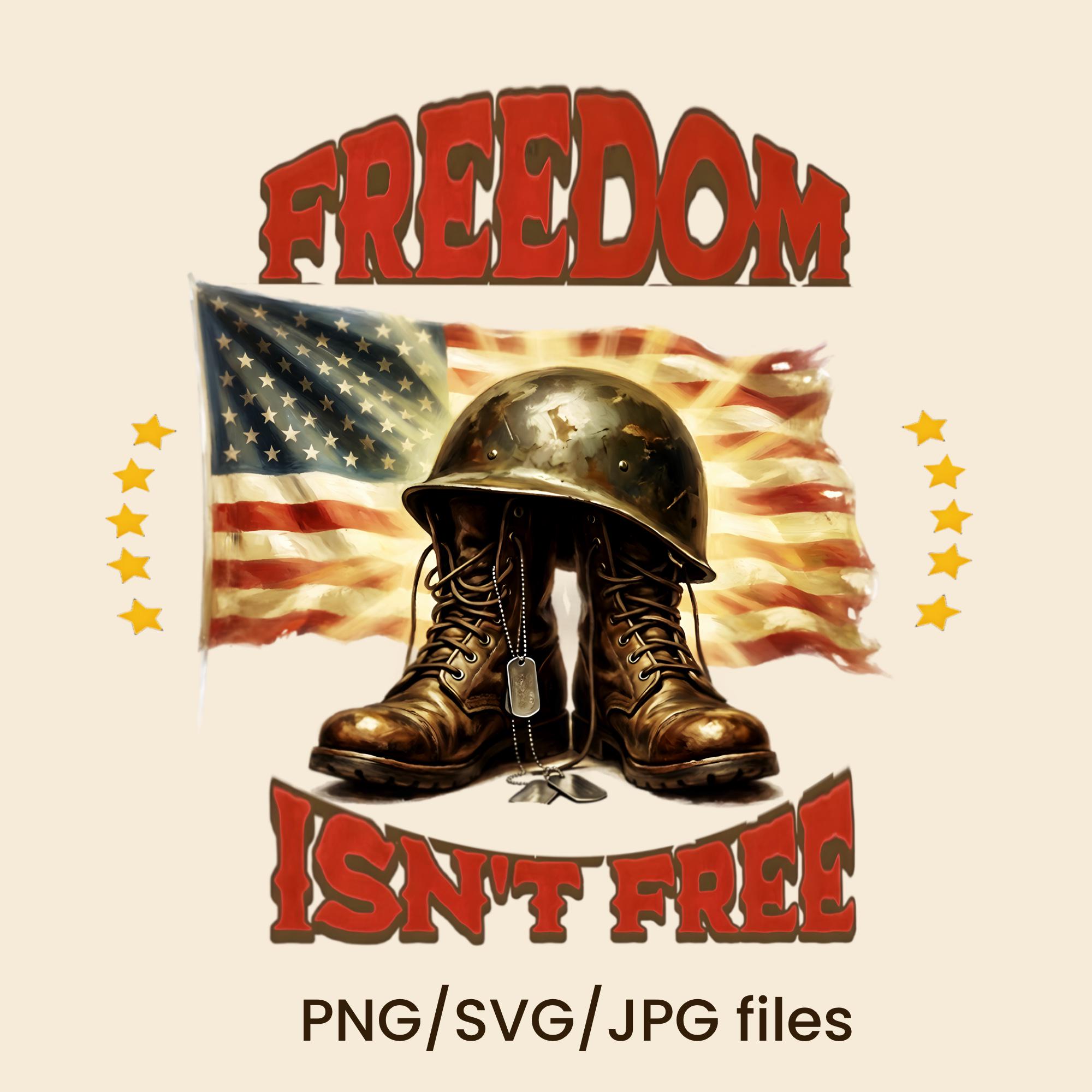 Memorial Day USA PNG, American Flag & Boots With Helmet Design ...