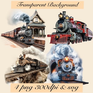 Zug Clipart Eisenbahn Clip Art PNG Dampflokomotive Vektorgrafik SVG Dampfzug Zeichnung Dampfmaschine Transparenter Hintergrund PNG HD-Bild