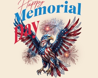 Orzeł z Dnia Pamięci PNG, projekt fajerwerków, patriotyczna grafika do sublimacji, DTF, wydruk (natychmiastowe pobranie cyfrowe)