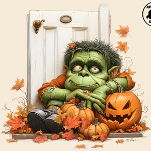 Frankenstein Monster Clipart Halloween PNG Classic Monster Vector ...