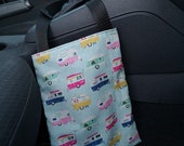 car trash can, empty car pocket, zero waste, waste bag, car accessory, storage bag, cloth bag, handmade