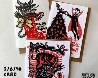 Christmas Card Packs! Sets of 3/6/10 - Pick Your Own and Choose Your Favourites.