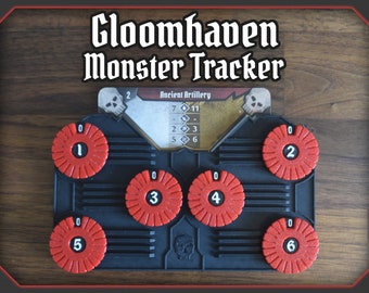 Gloomhaven Monster Health Tracker / HP Tracker / Frosthaven / Board game accessories / Add-on