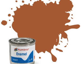 Humbrol Enamel Model Paint: Leather, Matte, Shade #62 - 14 ml tinlet
